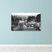 Portland, oder Stadtansicht vom Stadtpark Leinwanddruck (Insitu (Holzboden))
