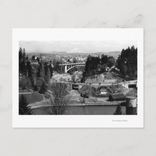 Portland, oder Stadtansicht vom Stadtpark Postkarte (Vorderseite)