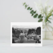 Portland, oder Stadtansicht vom Stadtpark Postkarte (Stehend Vorderseite)