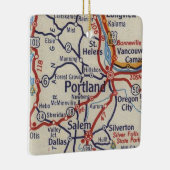 Portland ODER Vintage Karte Keramikornament (Rechts)