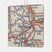 Portland ODER Vintage Karte Keramikornament (Links)