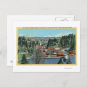 Portland, OR - Aussicht vom Stadtpark Postkarte (Vorne/Hinten)