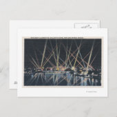 Portland, OR - Battleship Illumination Postkarte (Vorne/Hinten)