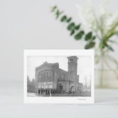 Portland, OR Fire Station View and Tower Postkarte (Stehend Vorderseite)