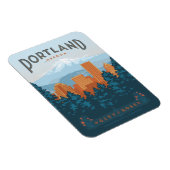 Portland, OR Magnet (Rechte Seite)