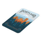 Portland, OR Magnet (Linke Seite)