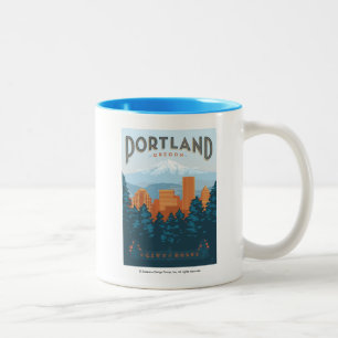 Portland, OR Zweifarbige Tasse