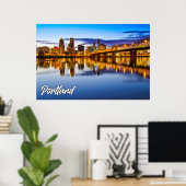 Portland, Oregon, at Sunset Poster (Heimbüro)