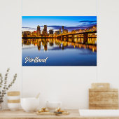 Portland, Oregon, at Sunset Poster (Küche)