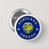 Portland Oregon Button (Vorne & Hinten)
