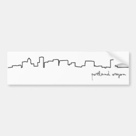 Portland, Oregon Cityscape-Autoaufkleber Autoaufkleber