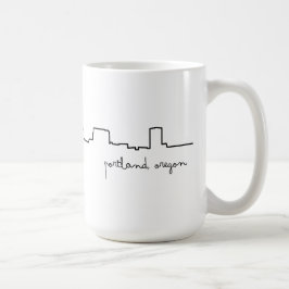 Portland, Oregon Cityscape-Liebe-Tasse Kaffeetasse
