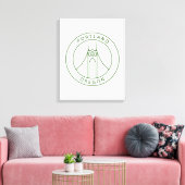 Portland Oregon Design Leinwanddruck (Insitu (Wohnzimmer))