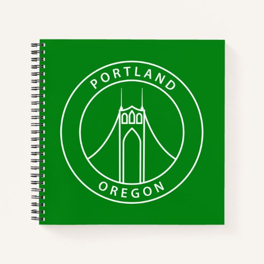 Portland Oregon Design Notizblock (Vorderseite)