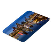 Portland Oregon Downtown Skyline bei Blue Hour Mag Magnet (Linke Seite)