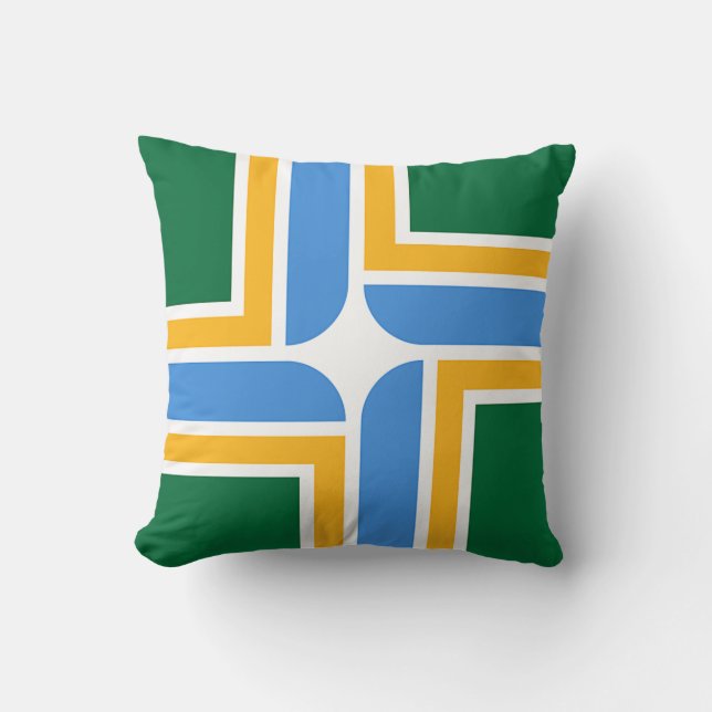 Portland, Oregon, Flag American MoJo Pillow Kissen (Vorderseite)