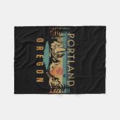 Portland Oregon  Fleecedecke (Vorderseite (Horizontal))