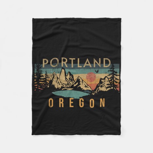 Portland Oregon  Fleecedecke (Vorderseite)