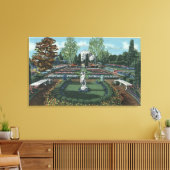 Portland, Oregon - Formelles italienisches Gericht Leinwanddruck (Insitu (Wohnzimmer))