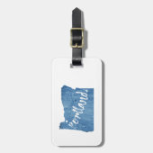 Portland, Oregon Gepäckanhänger (Vorderseite vertikal)