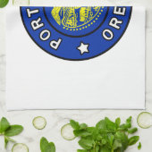 Portland Oregon Geschirrtuch (Gefaltet)