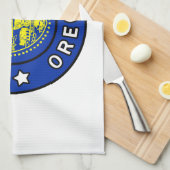 Portland Oregon Geschirrtuch (Viertel Falte)