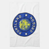 Portland Oregon Geschirrtuch (Vertikal)