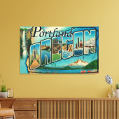 Portland, Oregon, Großbuchstaben Szenen 2 Leinwanddruck (Insitu (Wohnzimmer))