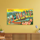 Portland, Oregon, Große Buchstabenszenen Leinwanddruck (Insitu (Wohnzimmer))