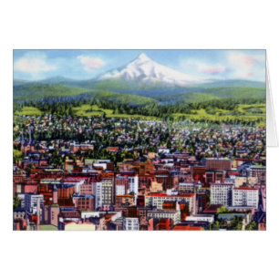 Portland Oregon Hood von der Stadt
