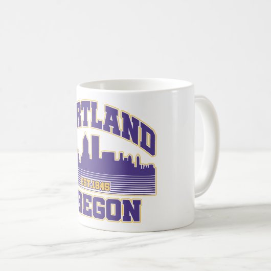 Portland, Oregon Kaffeetasse (VorderseiteRechts)