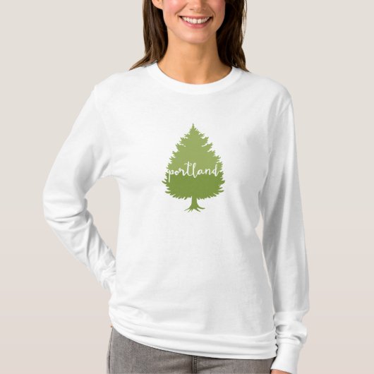 Portland, Oregon, Kalligraphie T-Shirt (Vorderseite)
