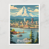 Portland Oregon Kunst, Dichtung und Musik Postkarte (Vorderseite)