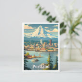 Portland Oregon Kunst, Dichtung und Musik Postkarte (Stehend Vorderseite)