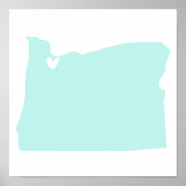 Portland, Oregon Liebe Poster