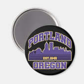 Portland, Oregon Magnet (Vorderseite/Rückseite)
