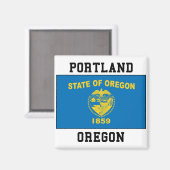 Portland Oregon Magnet (Vorderseite/Rückseite)