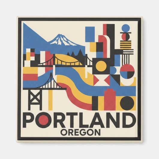 Portland Oregon Magnet (Vorne)