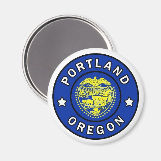 Portland Oregon Magnet (Vorderseite/Rückseite)
