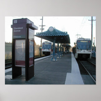 Portland Oregon MAX Ende des Line Poster