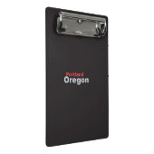 Portland, Oregon Mini Clipboard Klemmbrett (Schrägansicht)