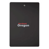 Portland, Oregon Mini Clipboard Klemmbrett (Rückseite)