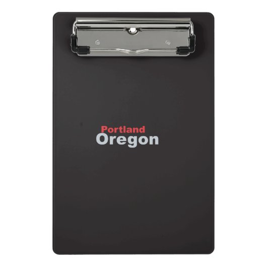 Portland, Oregon Mini Clipboard Klemmbrett (Vorderseite)