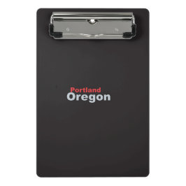 Portland, Oregon Mini Clipboard Mini Klemmbrett