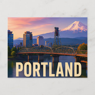 Portland Oregon Mount Hood Landschaft Reisegeschen Postkarte