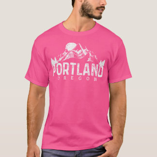 Portland Oregon Mountains Pnw Wandern Camping Gesc T-Shirt
