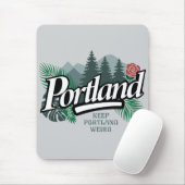 Portland Oregon Mousepad (Mit Mouse)