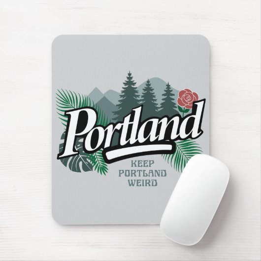 Portland Oregon Mousepad (Mit Mouse)