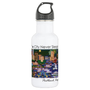 Portland Oregon @ Night Trinkflasche