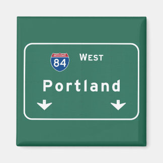 Portland Oregon oder Autobahn Interstate Freeway : Magnet